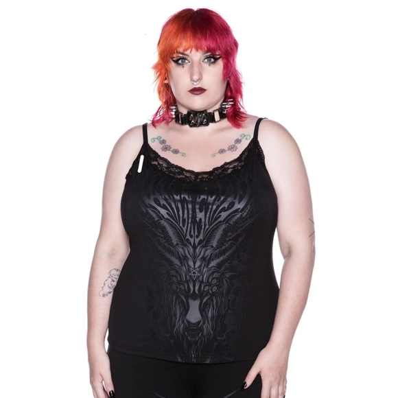 Killstar Untamed Strappy Vest [PLUS] - Picture 2 of 5